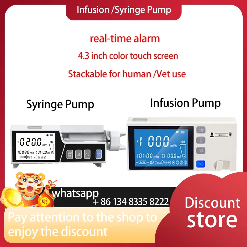 Stackable Type Human or Veterinary Use Syringe Pump Infusion pump LCD real-time Alarm Transfusion Heater
Stackable Type Human or Veterinary Use Syringe Pump Infusion pump LCD real-time Alarm Transfusion Heater