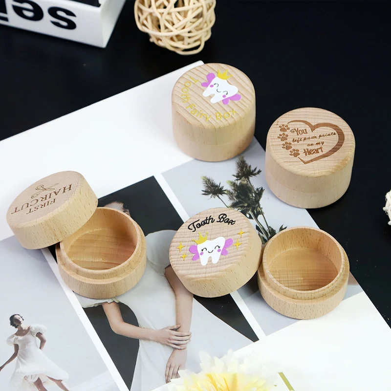 New Solid Wood Baby Tooth Box Children's Tooth And Fetal Hair Storage Box Round Tooth Fairy Teeth Replacement Storage Box
New Solid Wood Baby Tooth Box Children's Tooth And Fetal Hair Storage Box Round Tooth Fairy Teeth Replacement Storage Box
