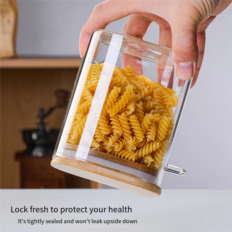 ABJS Square Glass Jar with Bamboo Lids and Spoons - Borosilicate Glass Food Storage Contaienrs for Coffee, Tea, Sugar 4Pcs
ABJS Square Glass Jar with Bamboo Lids and Spoons - Borosilicate Glass Food Storage Contaienrs for Coffee, Tea, Sugar 4Pcs