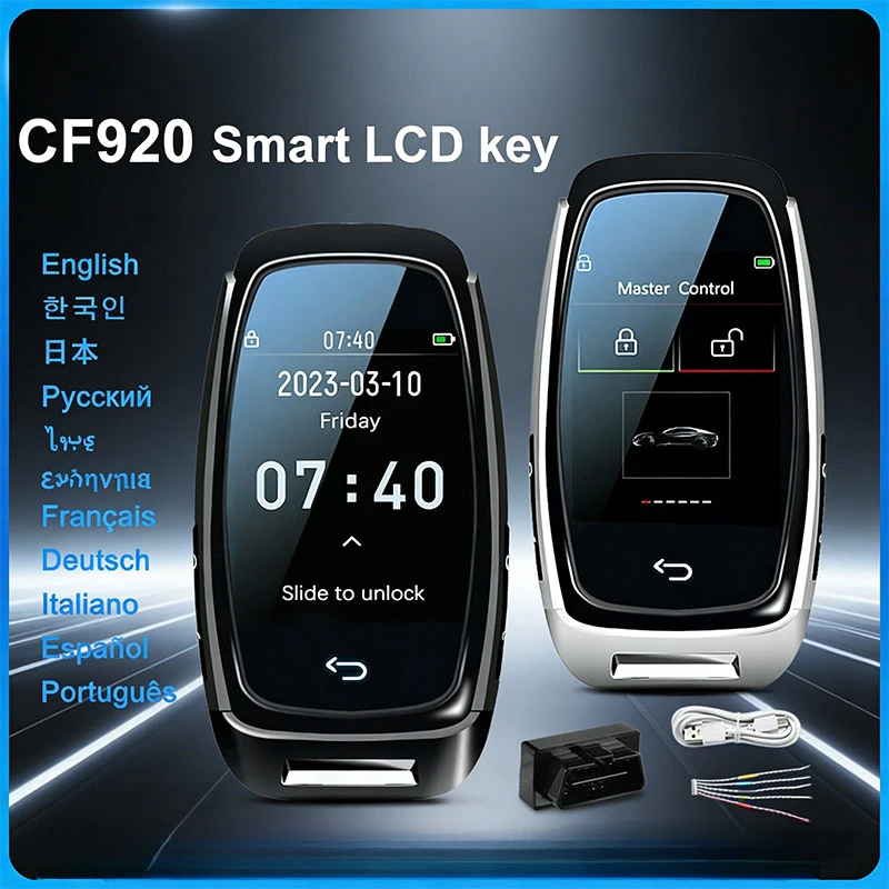New CF920 Modified Universal Remote Display Smart LCD Key Comfortable Entry Auto Lock Keyless Go For Audi/BMW/Ford/Toyota/KIA
New CF920 Modified Universal Remote Display Smart LCD Key Comfortable Entry Auto Lock Keyless Go For Audi/BMW/Ford/Toyota/KIA