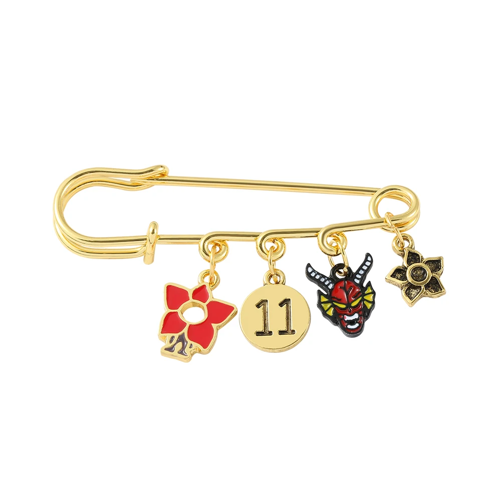 TV Show Metal Enamel Brooch Eleven 011 Letter Pendant Lapel Pins for Bag Badge
TV Show Metal Enamel Brooch Eleven 011 Letter Pendant Lapel Pins for Bag Badge