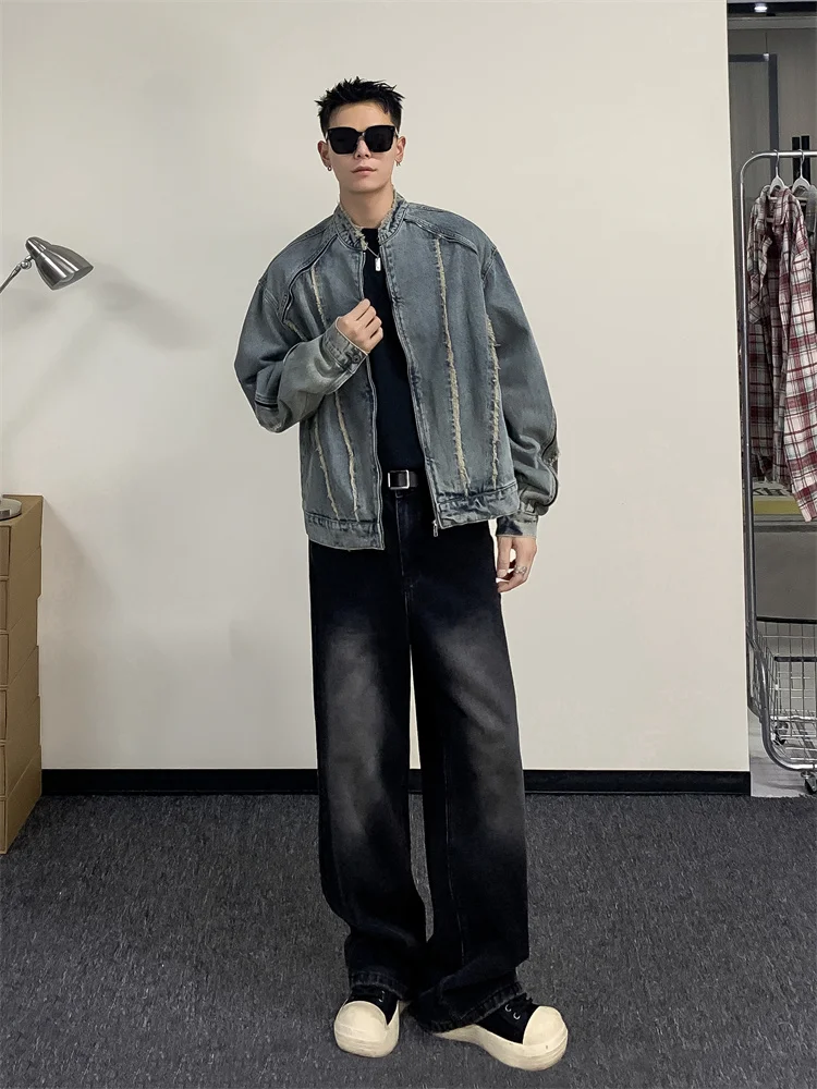 Ретро-куртка из американского денима с эффектом потертости, мужская, в стиле стритвир, хип-хоп, мотоциклетная, крутая, с длинными рукавами, осенняя мода
Ретро-куртка из американского денима с эффектом потертости, мужская, в стиле стритвир, хип-хоп, мотоциклетная, крутая, с длинными рукавами, осенняя мода