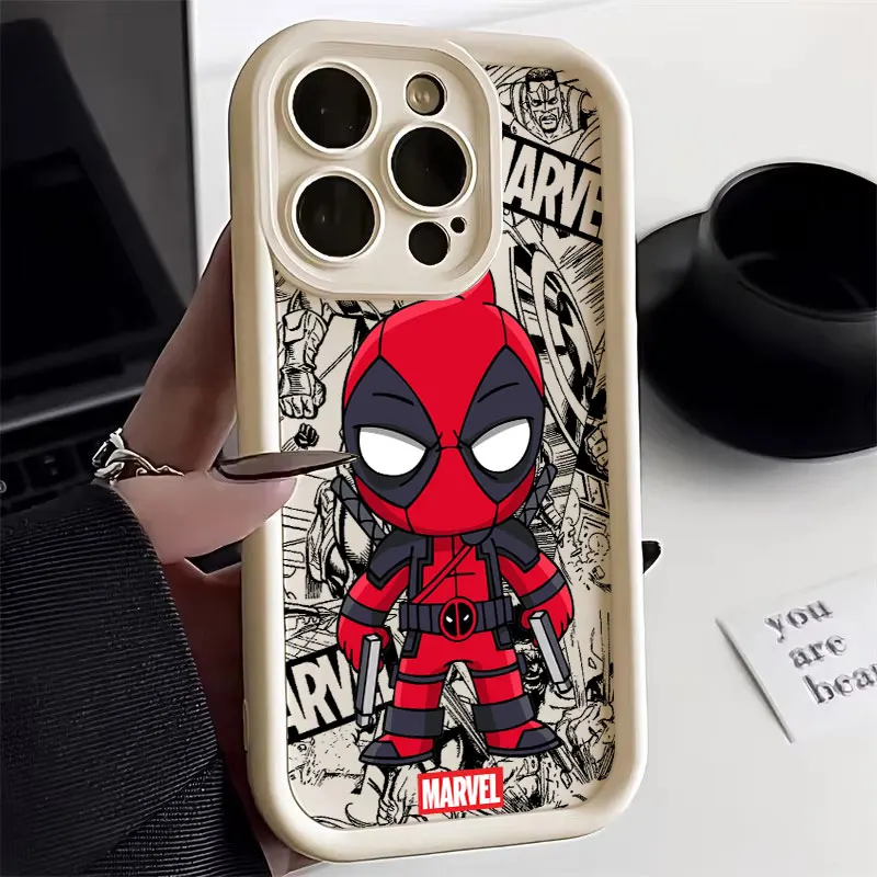 Cartoon Marvel Deadpool Spiderman Silicone Case For Apple iPhone 17E 15 16 14 13 12 11 17 Pro Max 17 Air 16 Plus 16E Phone Cover
Cartoon Marvel Deadpool Spiderman Silicone Case For Apple iPhone 17E 15 16 14 13 12 11 17 Pro Max 17 Air 16 Plus 16E Phone Cover