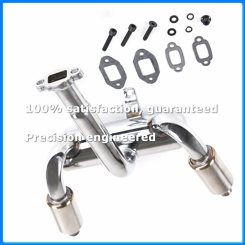 CNC Metal 2X Twin Exhaust Pipe with Muffler for 1/5 Rovan Baja 5B 5T 5SC RC-ABVP
CNC Metal 2X Twin Exhaust Pipe with Muffler for 1/5 Rovan Baja 5B 5T 5SC RC-ABVP