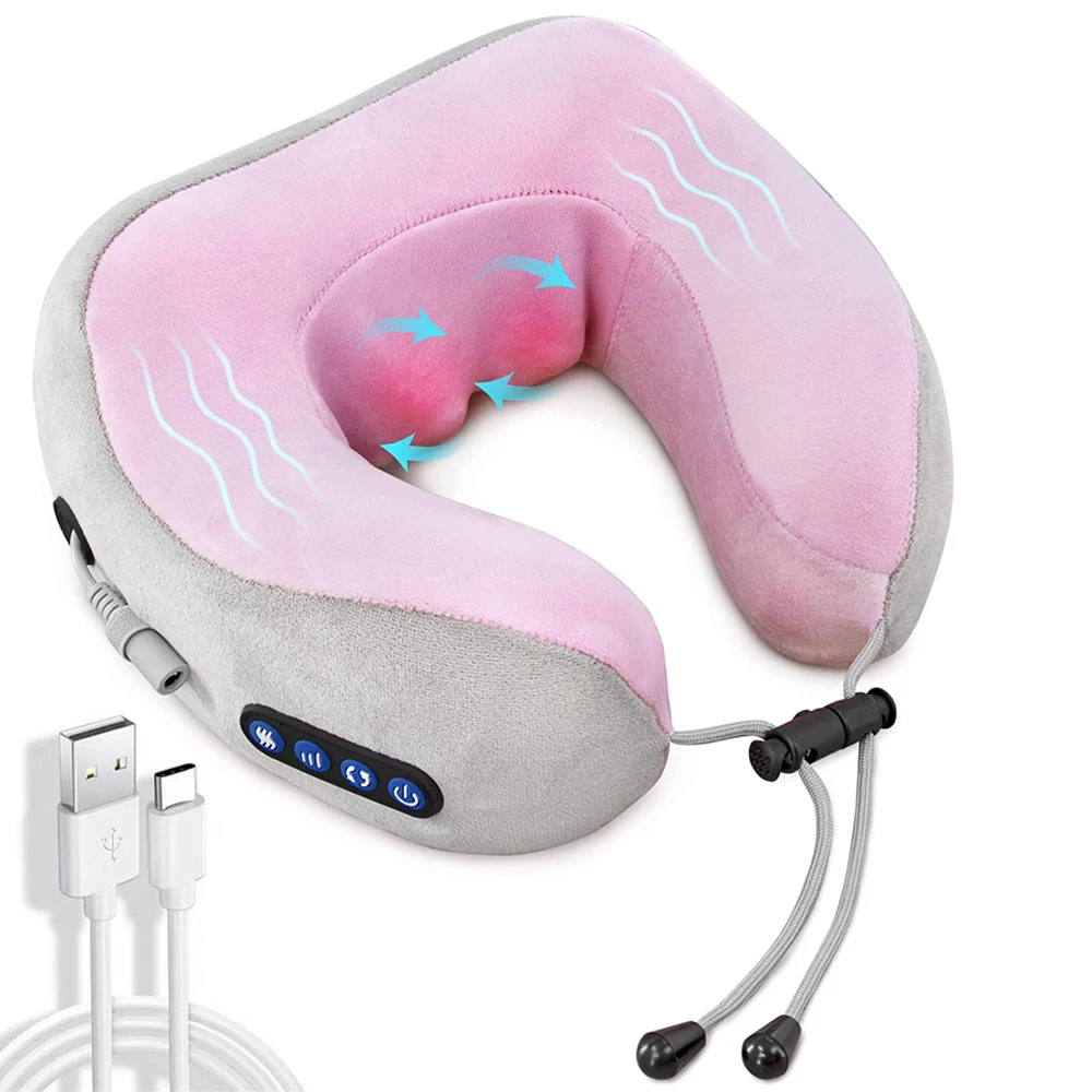 Electric Neck Massager with Heat 3D Deep-Kneading Bead for Neck Shoulder Pain Relief Rechargeable Cordless Neck Pillow Massager
Electric Neck Massager with Heat 3D Deep-Kneading Bead for Neck Shoulder Pain Relief Rechargeable Cordless Neck Pillow Massager