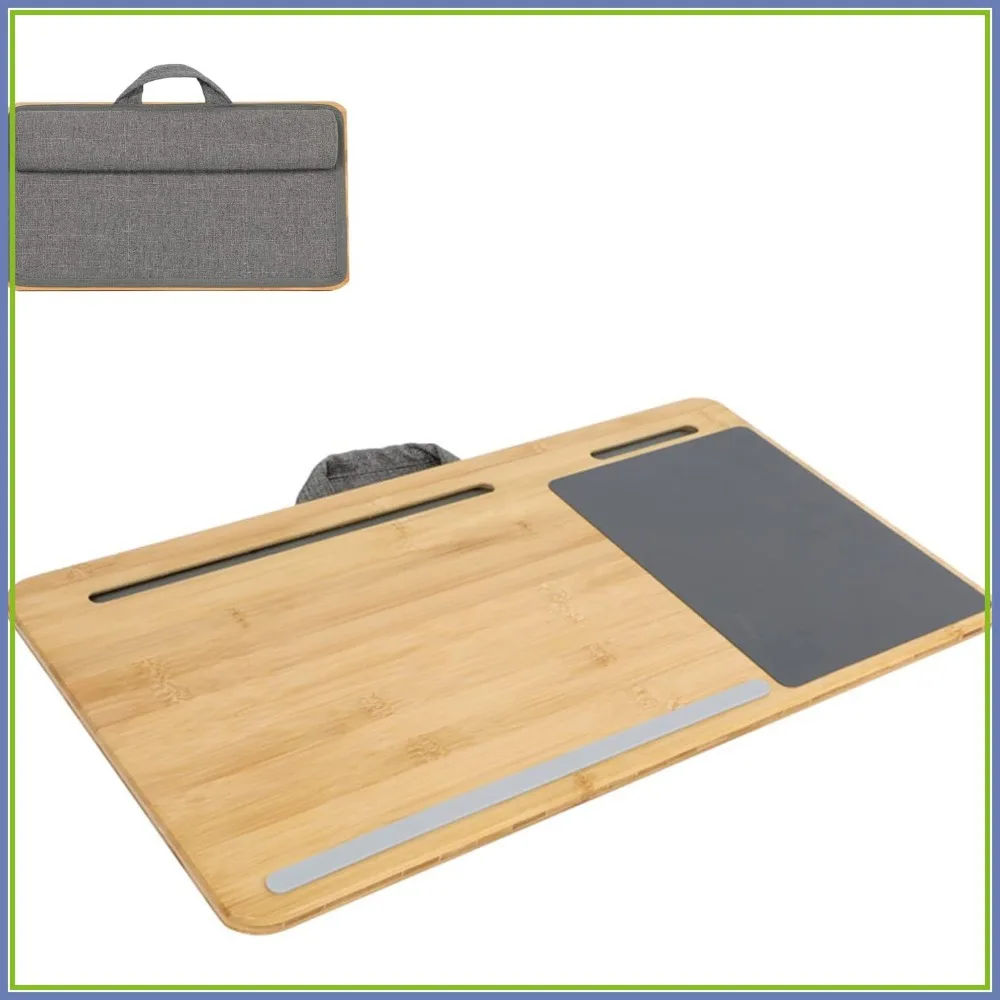 Портативный столик для ноутбука с подушкой, ручкой, подставкой для планшета, держателем для телефона, ковриком для мыши, для ноутбуков до 17 дюймов, бамбуковая подставка для использования на диване
Портативный столик для ноутбука с подушкой, ручкой, подставкой для планшета, держателем для телефона, ковриком для мыши, для ноутбуков до 17 дюймов, бамбуковая подставка для использования на диване
