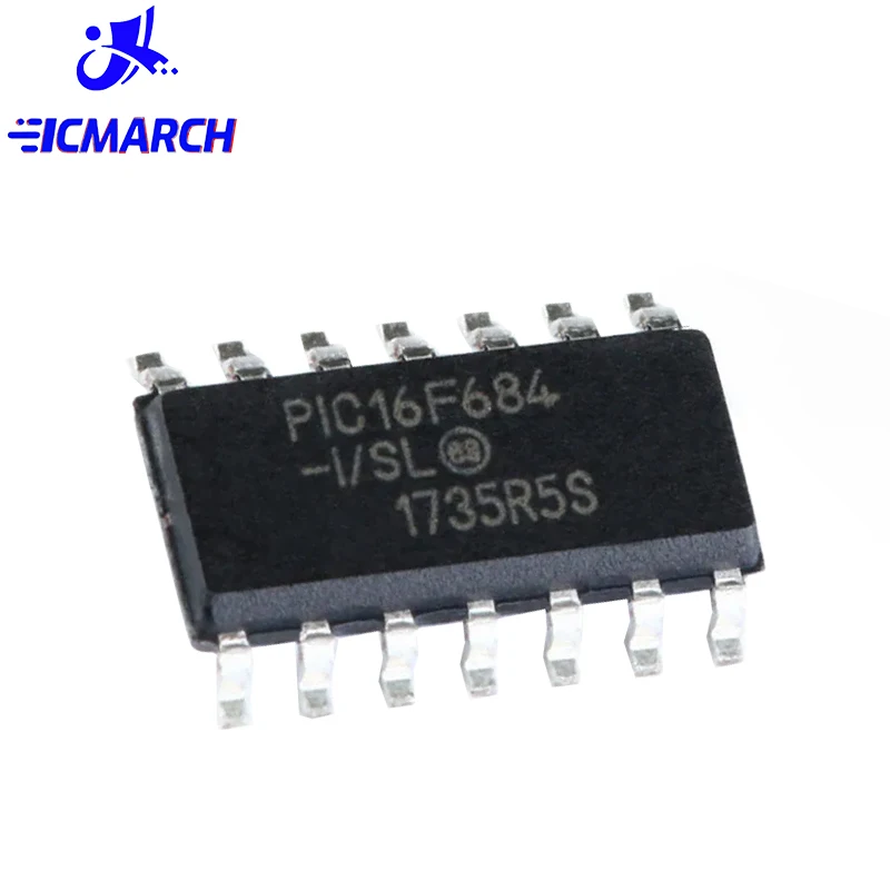 5PCS PIC16F684 PIC16F684-I/SL SOP-14 8-Bit Microcontroller Chip SMD SOP14 New Good Quality Chipset
5PCS PIC16F684 PIC16F684-I/SL SOP-14 8-Bit Microcontroller Chip SMD SOP14 New Good Quality Chipset