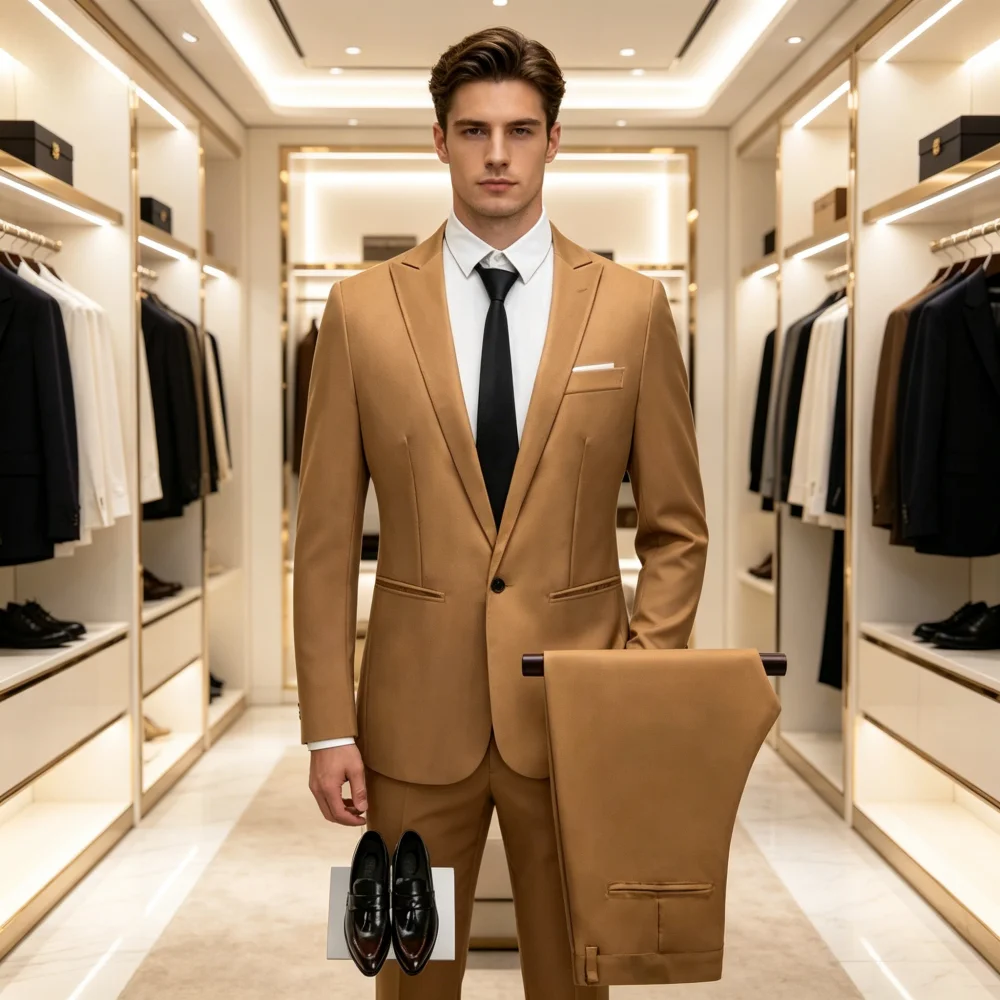 Men's Casual Business Suit Set Fine Fit Two-Piece Fashion Autumn Winter Korean Style Comfortable Breathable Formal Wear
Men's Casual Business Suit Set Fine Fit Two-Piece Fashion Autumn Winter Korean Style Comfortable Breathable Formal Wear