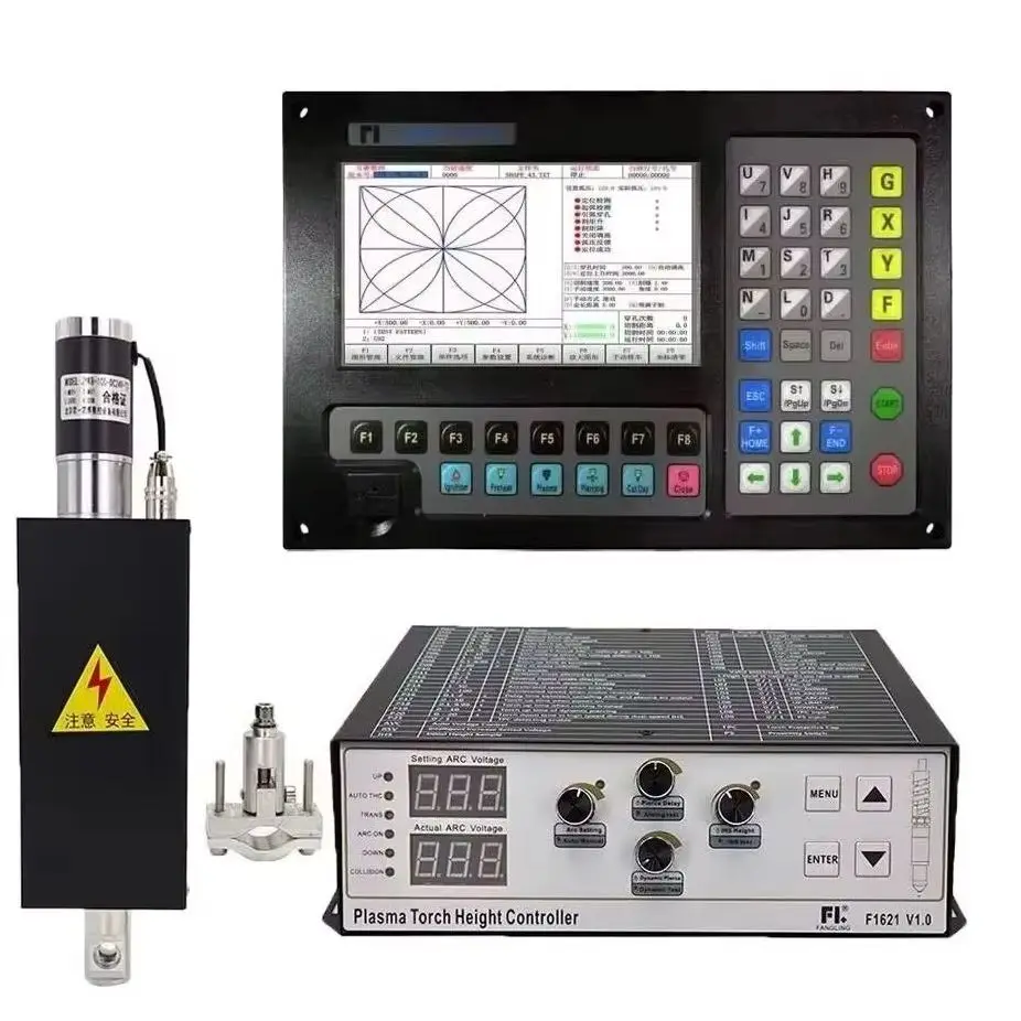 Комплект плазменного контроллера с ЧПУ F2100B + F1621 + JYKB-100-DC24V-T3, 2-осевой станок для резки, контроль высоты горелки для плазменной резки с ЧПУ
Комплект плазменного контроллера с ЧПУ F2100B + F1621 + JYKB-100-DC24V-T3, 2-осевой станок для резки, контроль высоты горелки для плазменной резки с ЧПУ