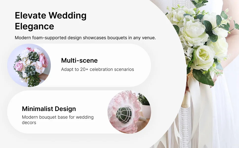 Держатель для букета Ручка для букета Портативный современный держатель для букета невесты для реквизита
Держатель для букета Ручка для букета Портативный современный держатель для букета невесты для реквизита