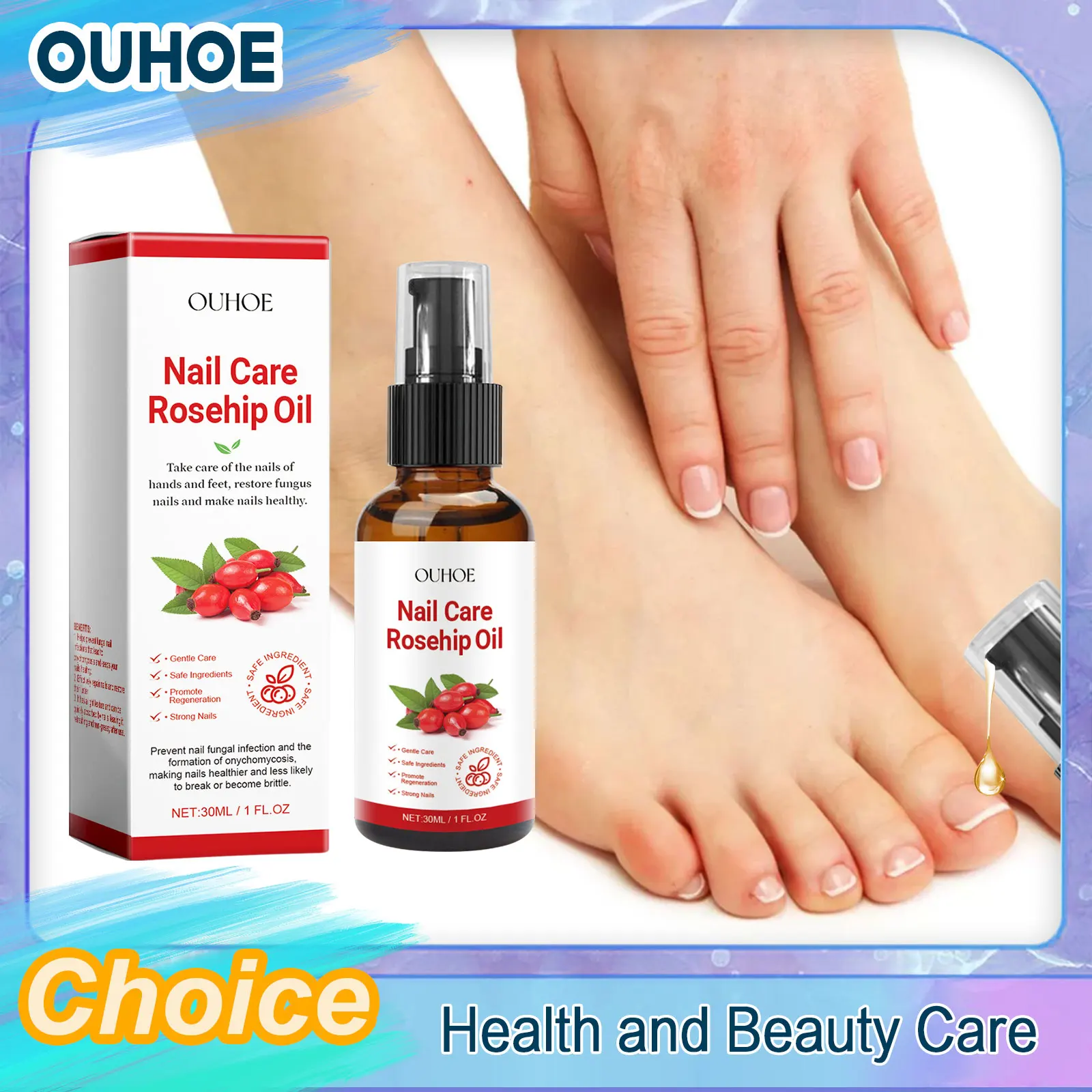 Nail Fungal Treatment Essence Oil Hand Foot Toe Onychomycosis Removal Paronychia Repairing Anti Infection Nail Care Rosehip Oil
Nail Fungal Treatment Essence Oil Hand Foot Toe Onychomycosis Removal Paronychia Repairing Anti Infection Nail Care Rosehip Oil