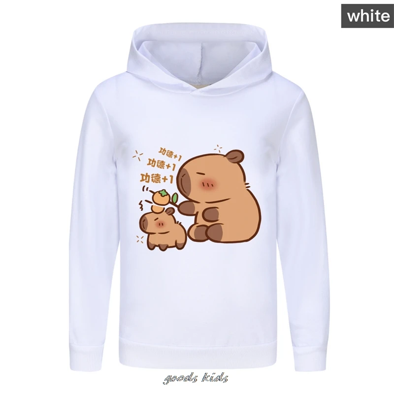 Kawaii толстовка с принтом капибары, детская одежда, одежда принцессы для девочек, модная одежда для маленьких мальчиков, весенне-осенний свитшот, детский топ
Kawaii толстовка с принтом капибары, детская одежда, одежда принцессы для девочек, модная одежда для маленьких мальчиков, весенне-осенний свитшот, детский топ