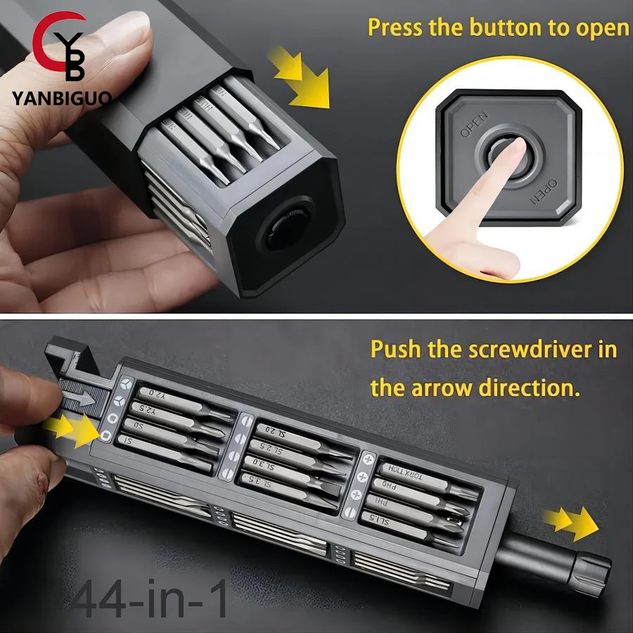 YANBIGUO Magnetic Precision Screwdriver Set,44 In 1 With 44 Pcs Mini Pocket Screwdriver Repair Set For Mobile Phone PC Came
YANBIGUO Magnetic Precision Screwdriver Set,44 In 1 With 44 Pcs Mini Pocket Screwdriver Repair Set For Mobile Phone PC Came