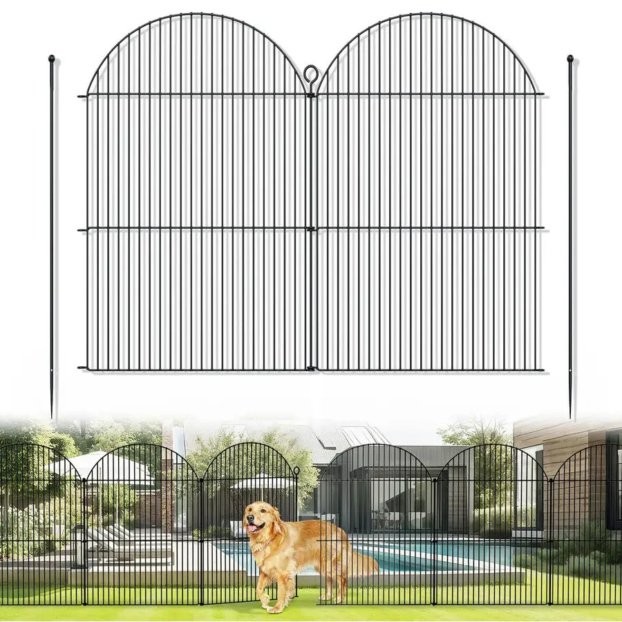 No Dig Garden Fence, 32inH 24ftL Rustproof Metal Dog Fence Outdoor for Yard, Tall Animal Barrier Pet Fencing, Border Panel for D
No Dig Garden Fence, 32inH 24ftL Rustproof Metal Dog Fence Outdoor for Yard, Tall Animal Barrier Pet Fencing, Border Panel for D