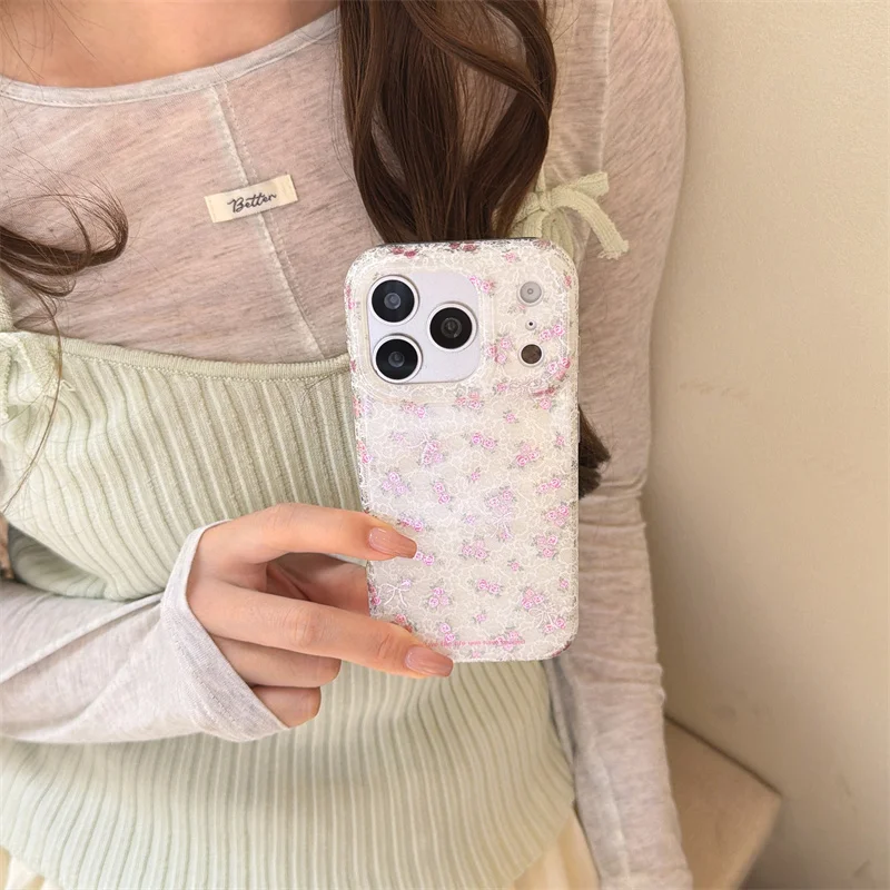 Vintage Lace Rose Print Phone Case For iPhone 15 16 17 Pro Max With Bow Shockproof Protective Cover For Girls
Vintage Lace Rose Print Phone Case For iPhone 15 16 17 Pro Max With Bow Shockproof Protective Cover For Girls