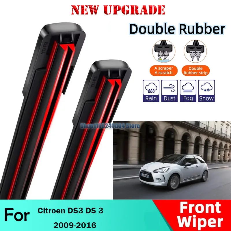 2PCS Car Wiper For Citroen DS3 DS 3 2009-2016 Front Wiper Blades Brushes Cutter Auto Accessories 2012 2013 2014
2PCS Car Wiper For Citroen DS3 DS 3 2009-2016 Front Wiper Blades Brushes Cutter Auto Accessories 2012 2013 2014