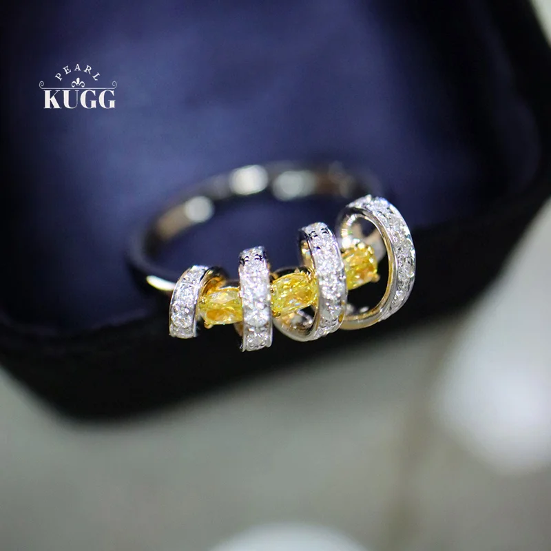 KUGG 100% кольца из белого золота 18 карат, модный блестящий дизайн, обручальное кольцо с настоящим натуральным желтым бриллиантом для женщин, ювелирные изделия для вечеринок
KUGG 100% кольца из белого золота 18 карат, модный блестящий дизайн, обручальное кольцо с настоящим натуральным желтым бриллиантом для женщин, ювелирные изделия для вечеринок