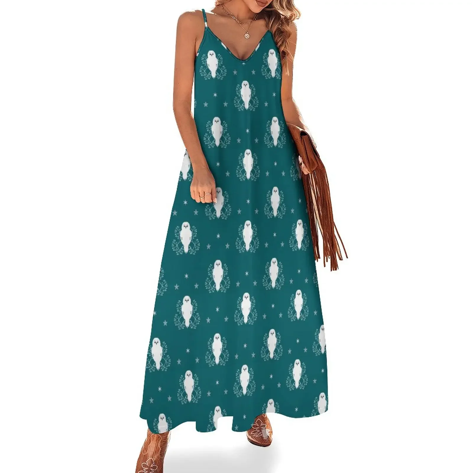 Owl and Stars pattern Sleeveless Dress Women's dress summer dress daily Casual dresses
Owl and Stars pattern Sleeveless Dress Women's dress summer dress daily Casual dresses