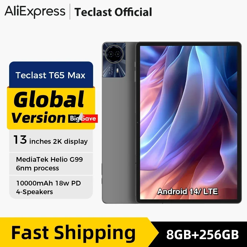 Топ! Teclast T65 Max 13-дюймовый FHD-дисплей Android 14 Планшет MediaTek G99 8 ГБ + 12 ГБ Расширение ОЗУ 256 ГБ ПЗУ 10000 мАч Аккумулятор 18 Вт Widevi
Топ! Teclast T65 Max 13-дюймовый FHD-дисплей Android 14 Планшет MediaTek G99 8 ГБ + 12 ГБ Расширение ОЗУ 256 ГБ ПЗУ 10000 мАч Аккумулятор 18 Вт Widevi