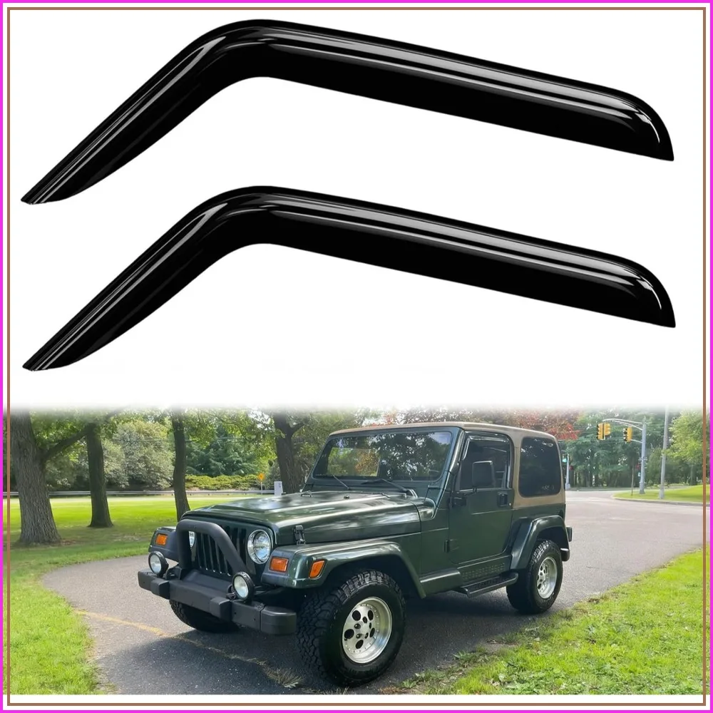Rain Guards for 1997-2006 Jeep Wrangler Window Visors for 97-06 Wrangler TJ Deflectors Sun Shades Vent Tape On Out Channel
Rain Guards for 1997-2006 Jeep Wrangler Window Visors for 97-06 Wrangler TJ Deflectors Sun Shades Vent Tape On Out Channel