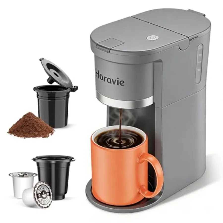 Компактная кофеварка для одной порции, быстрое приготовление, для капсул K-Cup и молотого кофе, от 6 до 12 унций. Капсульный кофе для кофемашин различного объема
Компактная кофеварка для одной порции, быстрое приготовление, для капсул K-Cup и молотого кофе, от 6 до 12 унций. Капсульный кофе для кофемашин различного объема