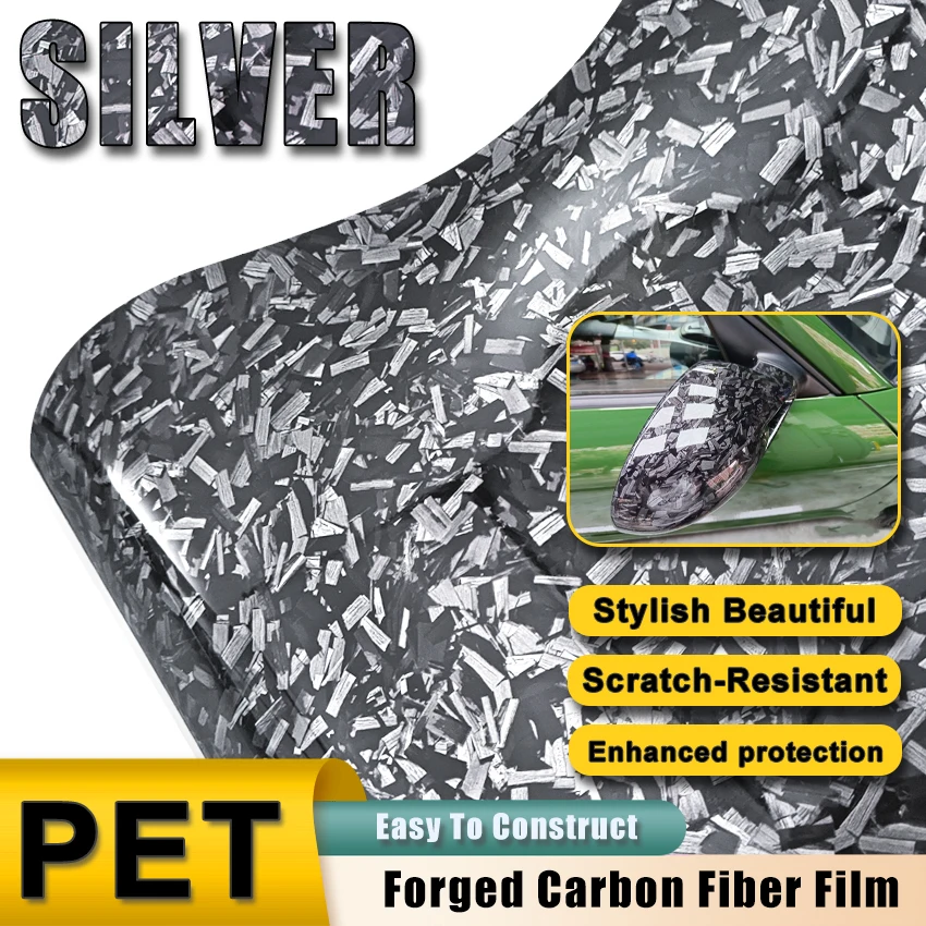High Glossy Silver PET Forged Carbon Fiber motorcycle Vinyl Car Wrapping Foil Film Wrap Roll Adhesive Decal Color Change Film
High Glossy Silver PET Forged Carbon Fiber motorcycle Vinyl Car Wrapping Foil Film Wrap Roll Adhesive Decal Color Change Film
