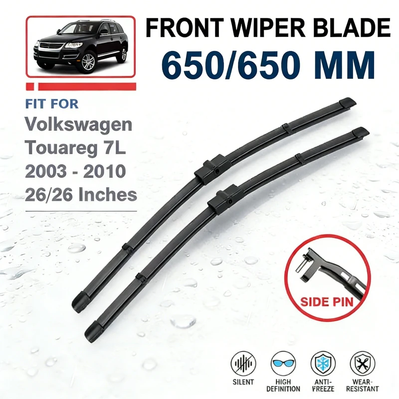 Front Wiper Blades 26"+26" For Volkswagen VW Touareg 7L 2003-2010 Windshield Windscreen Car Accessories 2009 2008 2007 2006 2005
Front Wiper Blades 26"+26" For Volkswagen VW Touareg 7L 2003-2010 Windshield Windscreen Car Accessories 2009 2008 2007 2006 2005