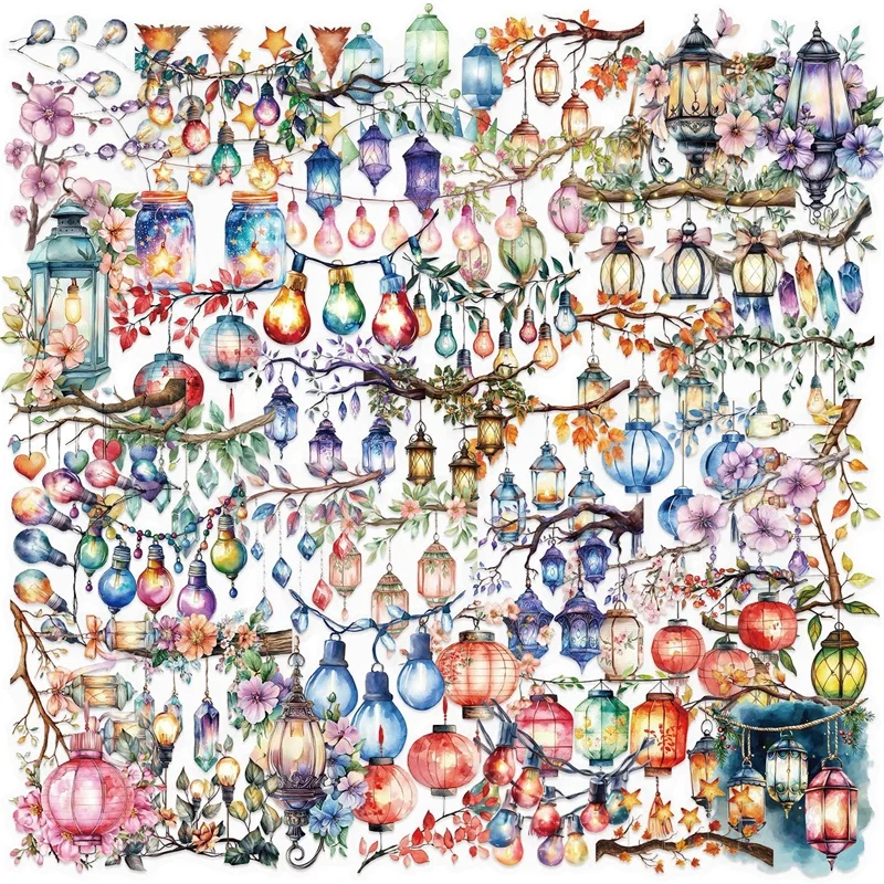 50PCS Cute Colored Lamp PVC Sticky Sticker Aesthetic DIY Decoration Scrapbooking Hand Accounting Supplies for Kids
50PCS Cute Colored Lamp PVC Sticky Sticker Aesthetic DIY Decoration Scrapbooking Hand Accounting Supplies for Kids