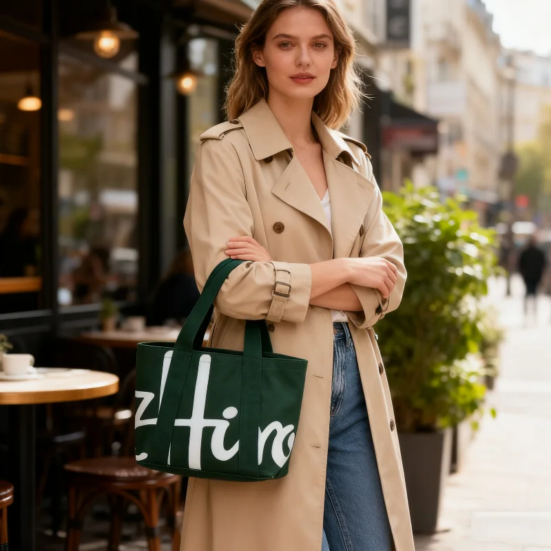 Women's Premium Forest Green HandBag | Chic Letter Print Handbag, Durable Textured Daily Shopping Bag
Women's Premium Forest Green HandBag | Chic Letter Print Handbag, Durable Textured Daily Shopping Bag