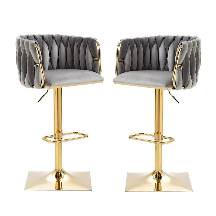 Light Luxury Bar Stool with Large Seat Surface, Swivel High Bar Chair with Comfort Backrest for Home Coffee Shop Dining
Light Luxury Bar Stool with Large Seat Surface, Swivel High Bar Chair with Comfort Backrest for Home Coffee Shop Dining