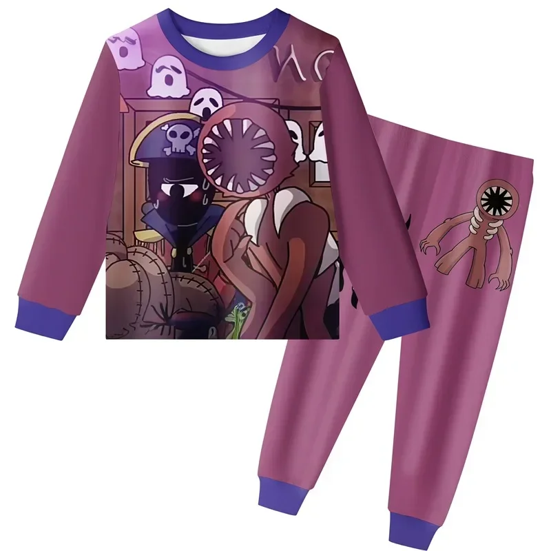 Doors Blox Figure Children's Clothing European And American Children's Pajamas Halloween Long-sleeved Home Clothes Set
Doors Blox Figure Children's Clothing European And American Children's Pajamas Halloween Long-sleeved Home Clothes Set