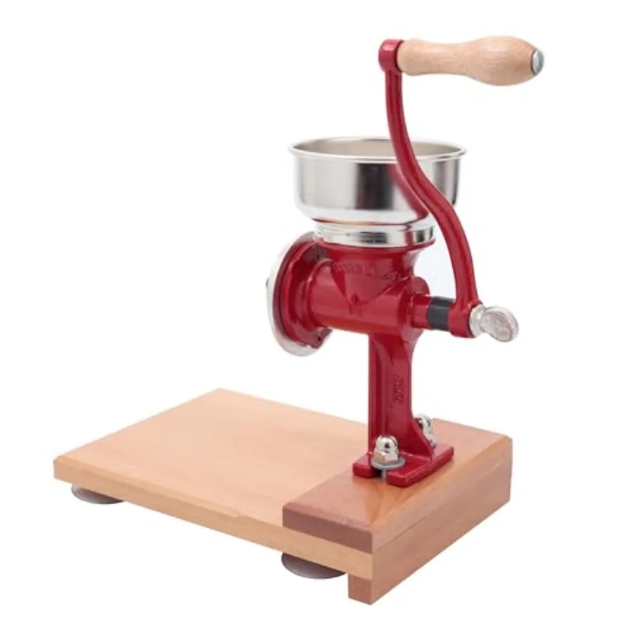Grain Mill with Wooden Table, Mexican Manual Corn Grinder for Rice, Chickpeas, Nixtamal Mill Grinder with Cast Iron Construction
Grain Mill with Wooden Table, Mexican Manual Corn Grinder for Rice, Chickpeas, Nixtamal Mill Grinder with Cast Iron Construction