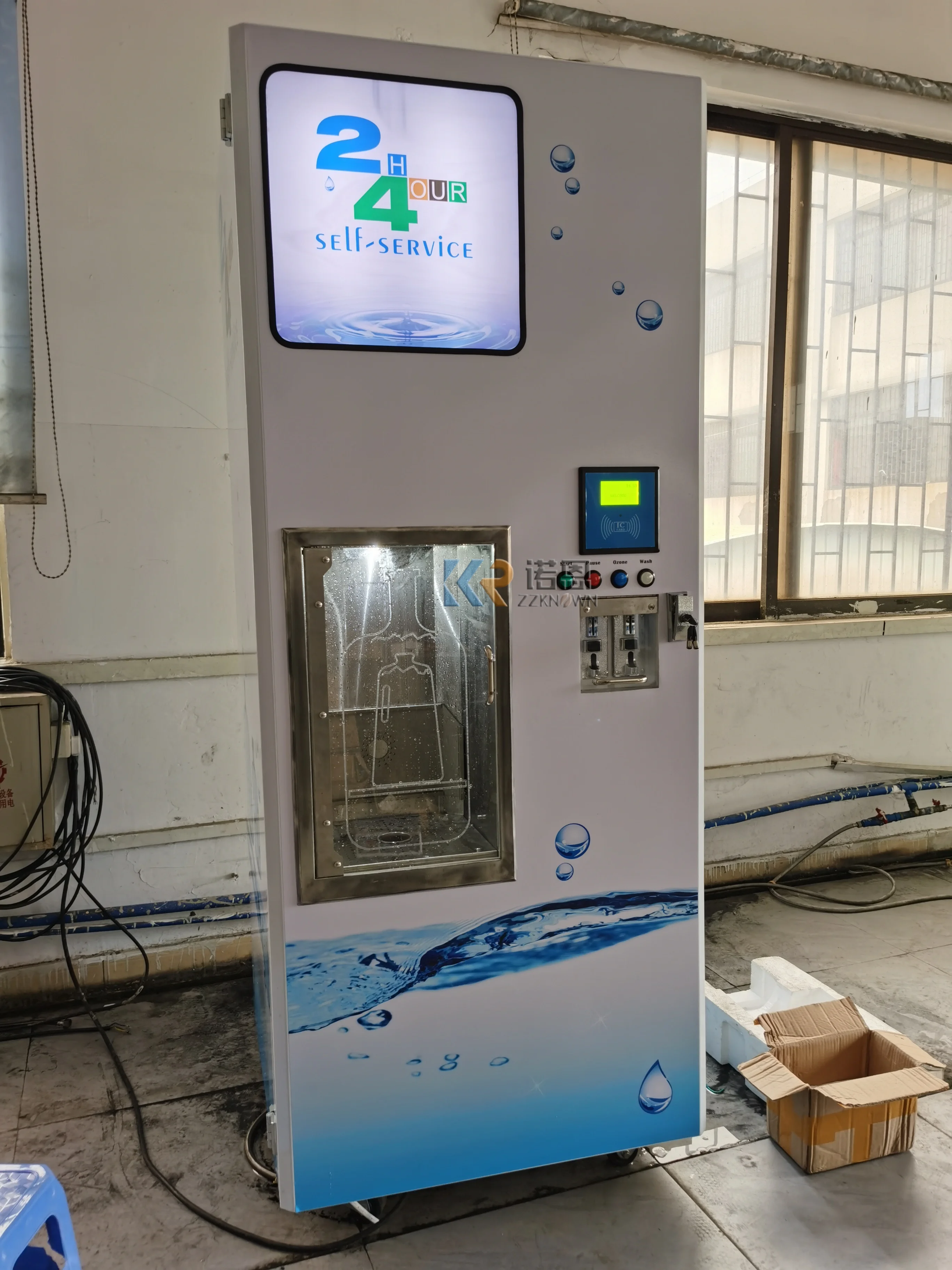 Water Purifier Reverse Osmosis Refill Vending Machine with Coin Operation Alkaline Ro Water System Pure Water Machine
Water Purifier Reverse Osmosis Refill Vending Machine with Coin Operation Alkaline Ro Water System Pure Water Machine
