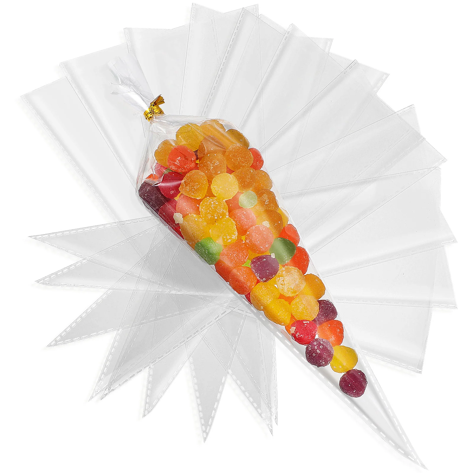Clear Candy Cellophane Packaging OPP Material Sealing Ties Safe Party Treat Gift Wrapping Transparent Snack Bags Cone Bags
Clear Candy Cellophane Packaging OPP Material Sealing Ties Safe Party Treat Gift Wrapping Transparent Snack Bags Cone Bags