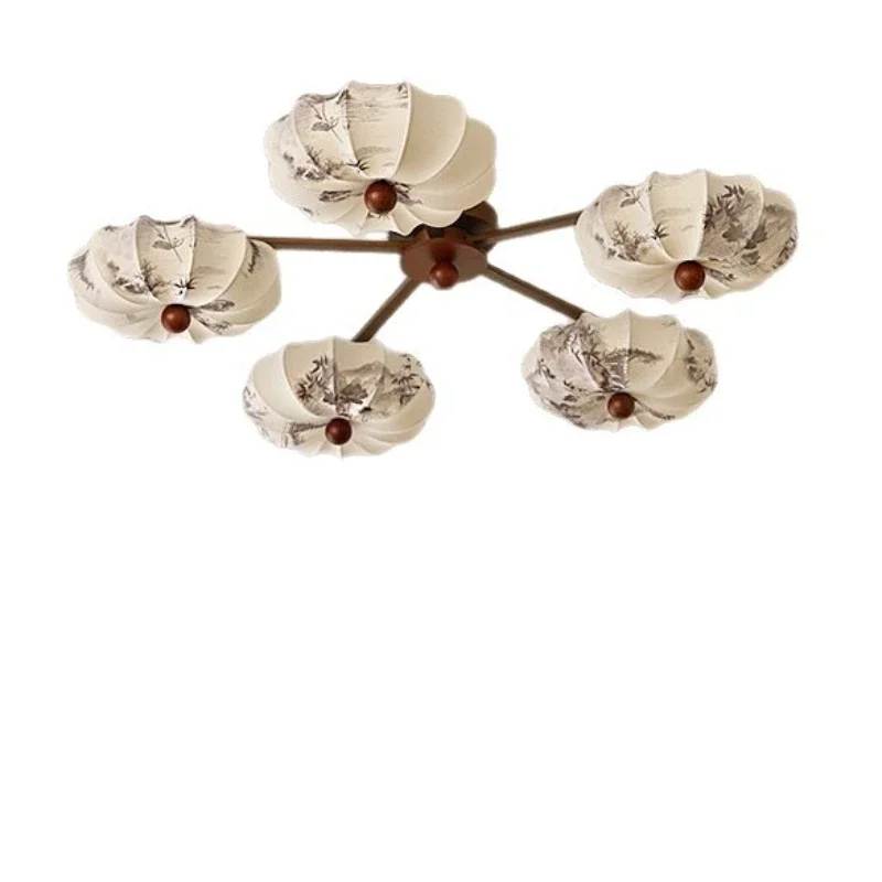 Song-style aesthetic living room ceiling lamp, retro fabric Zen study dining room master bedroom lamp
Song-style aesthetic living room ceiling lamp, retro fabric Zen study dining room master bedroom lamp