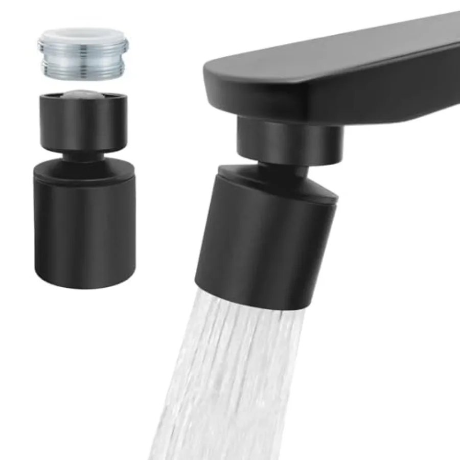 Swivel faucet aerator, 360° Swivel Kitchen Faucet Aerator, Dual-function 2-Flow Sprayer Faucet Head Replacement Kitchen Sink Fa
Swivel faucet aerator, 360° Swivel Kitchen Faucet Aerator, Dual-function 2-Flow Sprayer Faucet Head Replacement Kitchen Sink Fa