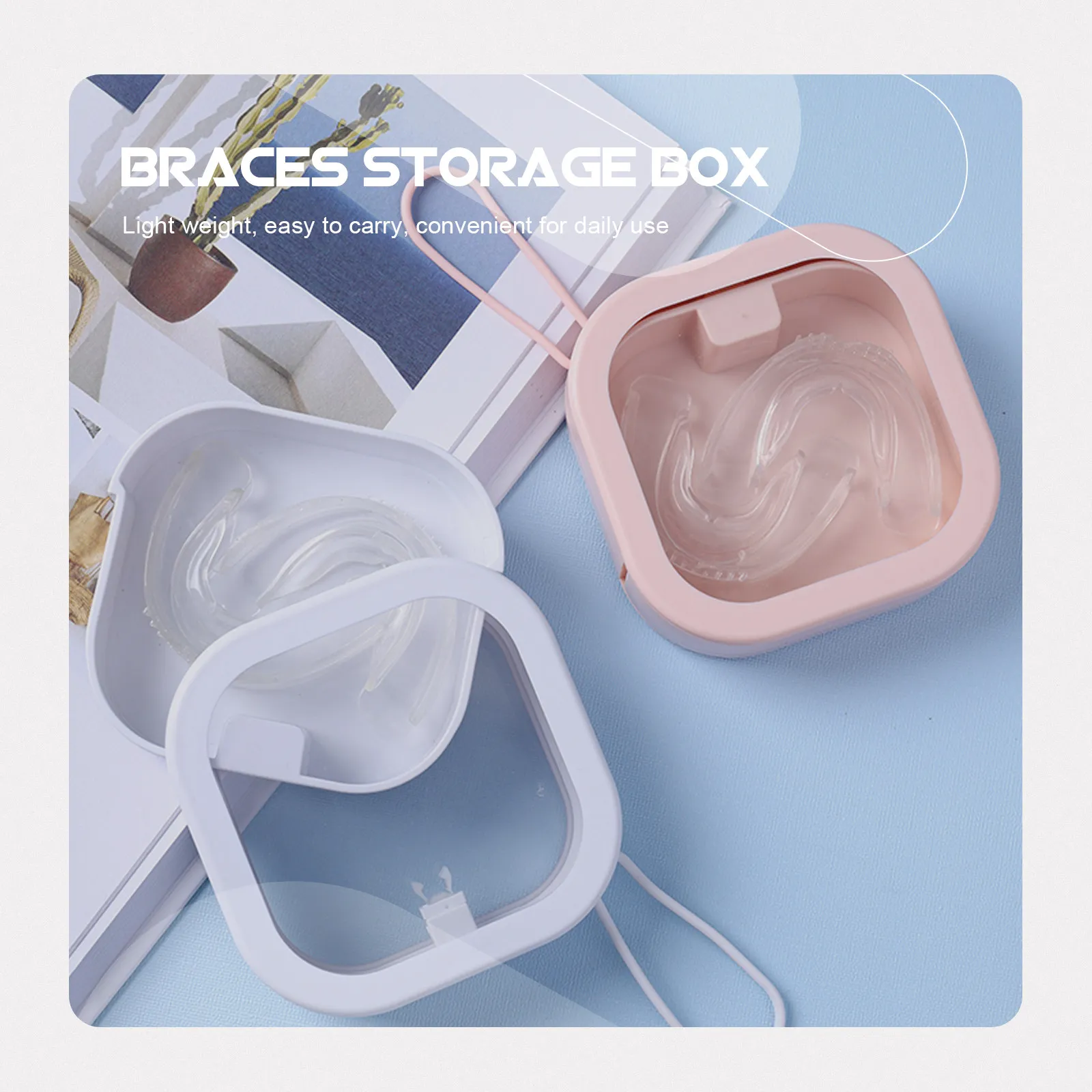 1Pcs Portable Braces Storage Box High Quality ABS Orthodontics Case Lightweight Teeth Braces Holder Denture Storage Box
1Pcs Portable Braces Storage Box High Quality ABS Orthodontics Case Lightweight Teeth Braces Holder Denture Storage Box