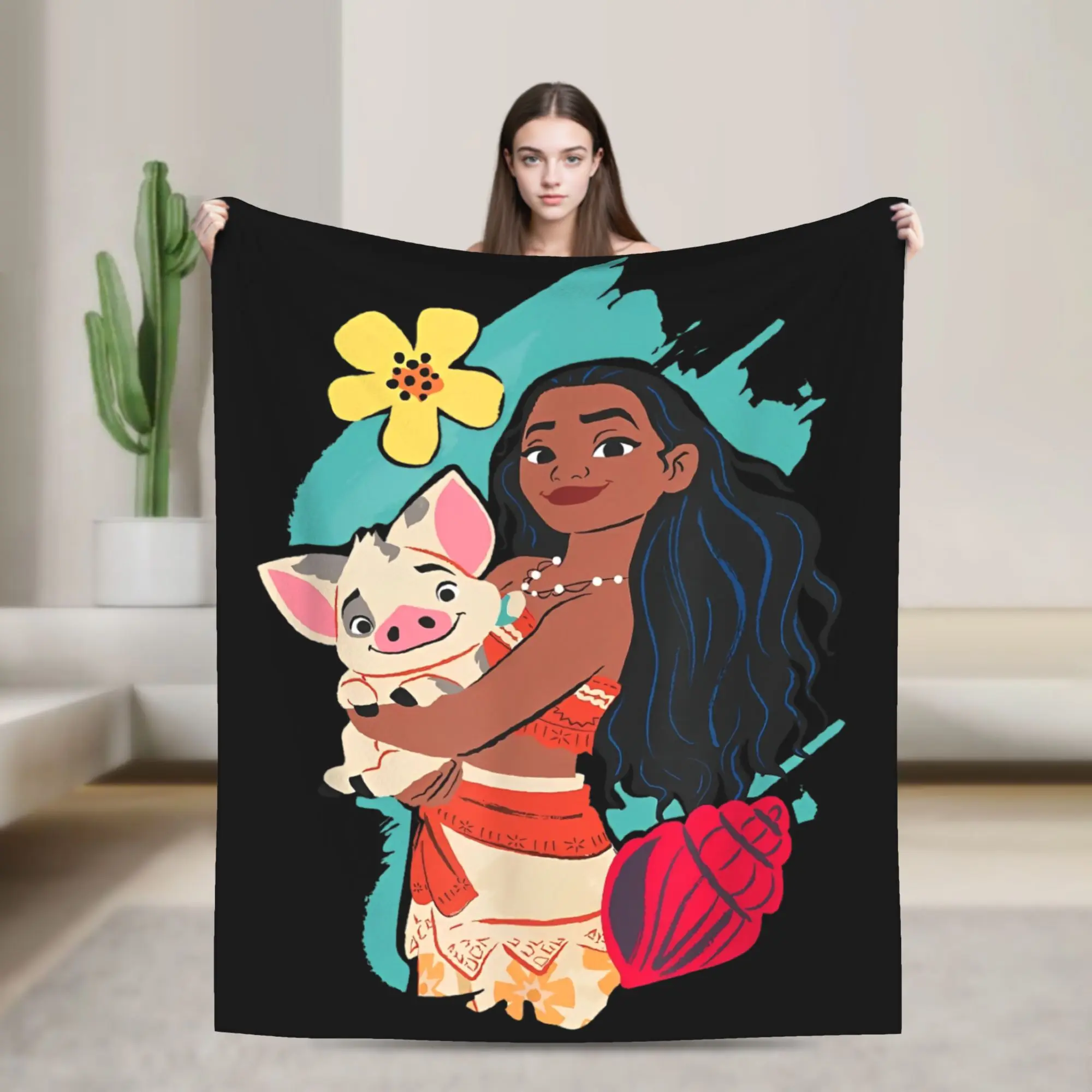 Princess Moana and Pua Blankets Flannel Funny Soft Throw Blankets for Home Restaurant All Season
Princess Moana and Pua Blankets Flannel Funny Soft Throw Blankets for Home Restaurant All Season