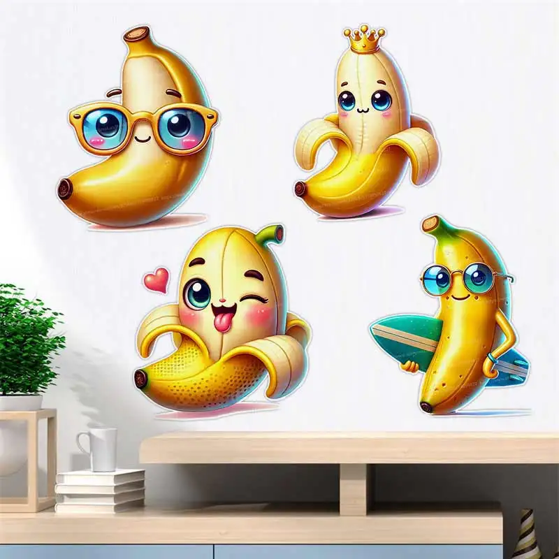 Cute Banana Wall Stickers Kitchen Decoration Dining Room Living Room Cabinet Refrigerator Home Decoration Decal Stickers S661
Cute Banana Wall Stickers Kitchen Decoration Dining Room Living Room Cabinet Refrigerator Home Decoration Decal Stickers S661