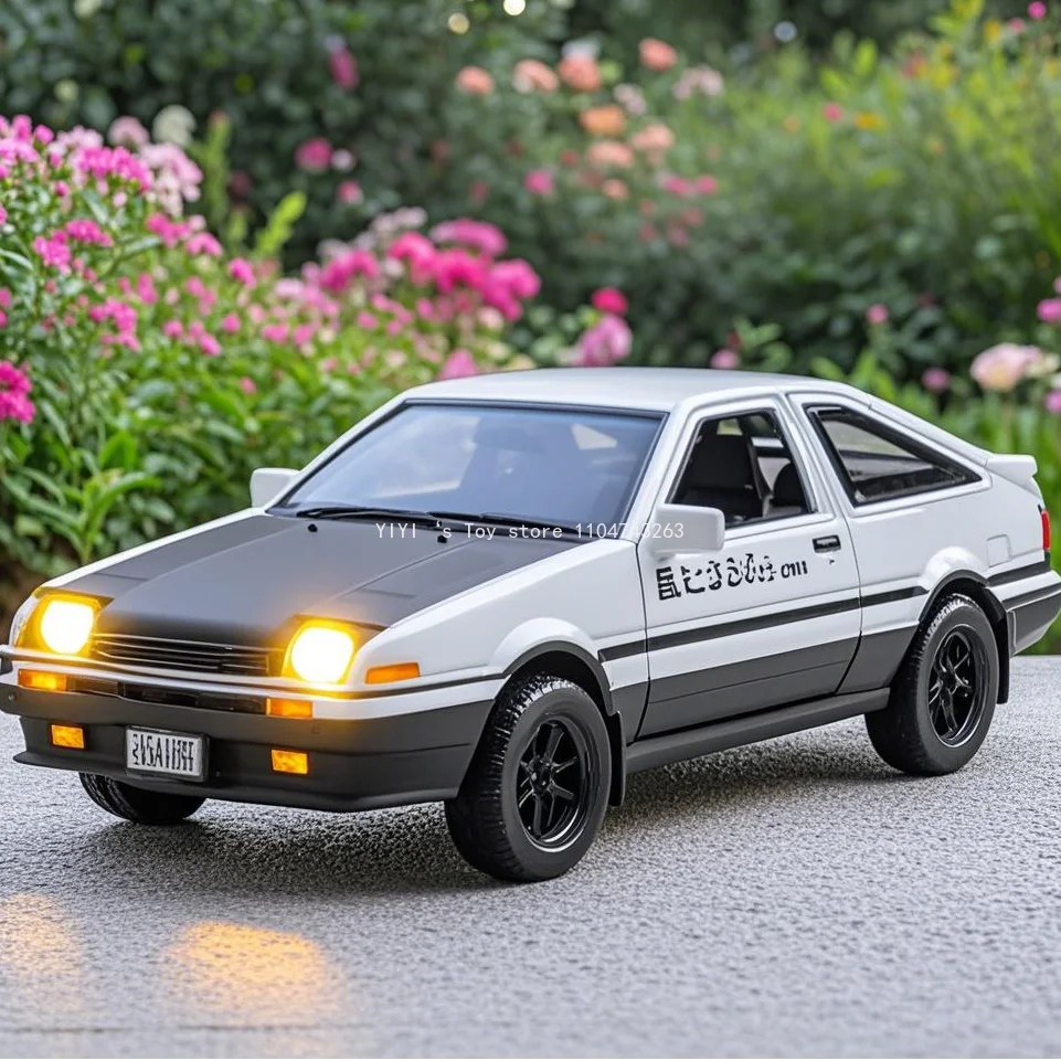 1:32 Toyota AE86 Toy Car Diecast Miniature Model Pull Back Sound Light Doors Openable Collection Gift Kids 30
1:32 Toyota AE86 Toy Car Diecast Miniature Model Pull Back Sound Light Doors Openable Collection Gift Kids 30