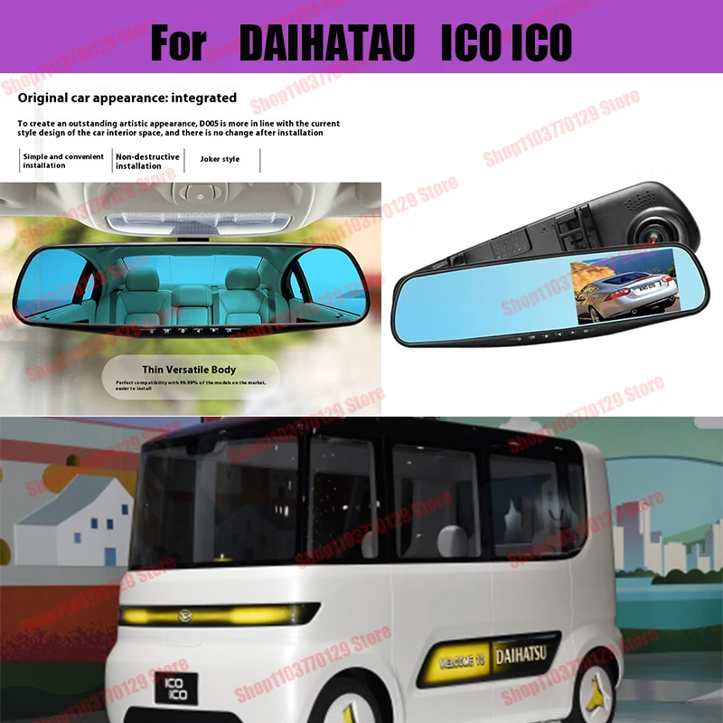 For DAIHATAU ICO ICO High definition dual lens driving recorder with front and rear dual recording reverse images Car dvr
For DAIHATAU ICO ICO High definition dual lens driving recorder with front and rear dual recording reverse images Car dvr