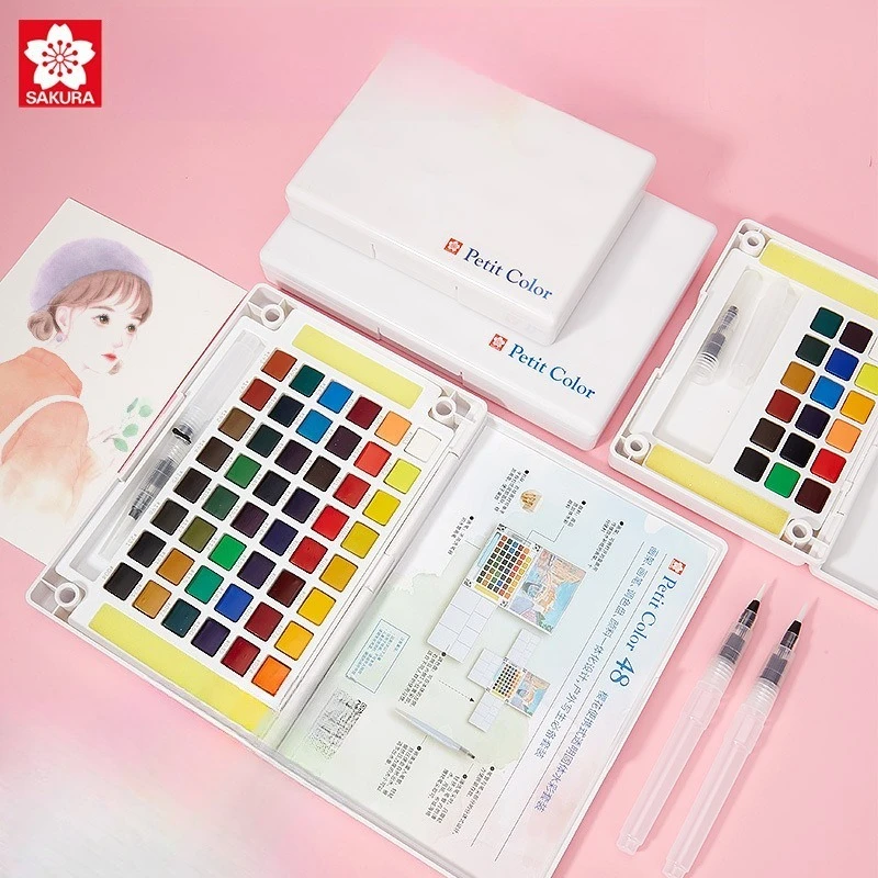 Japanese SAKURA Solid Watercolor Paint 12 Colors 18 Colors Set Hand Painted Pearlescent Art Supplies Water Color Painting
Japanese SAKURA Solid Watercolor Paint 12 Colors 18 Colors Set Hand Painted Pearlescent Art Supplies Water Color Painting