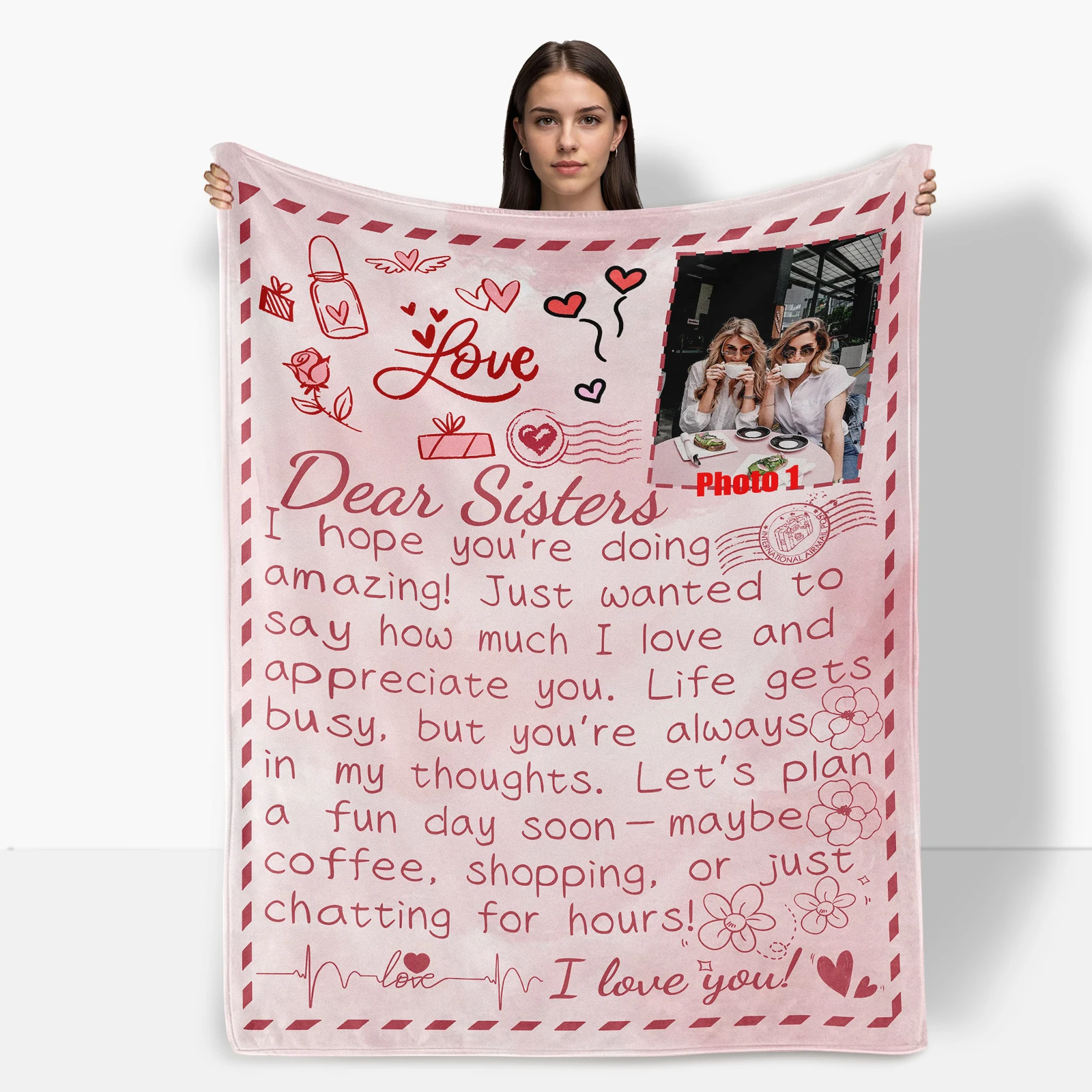 Personalized Heart Design Blanket For Sister In Creative Style A Meaningful Gift For Her Comfort And Warmth Crafted
Personalized Heart Design Blanket For Sister In Creative Style A Meaningful Gift For Her Comfort And Warmth Crafted