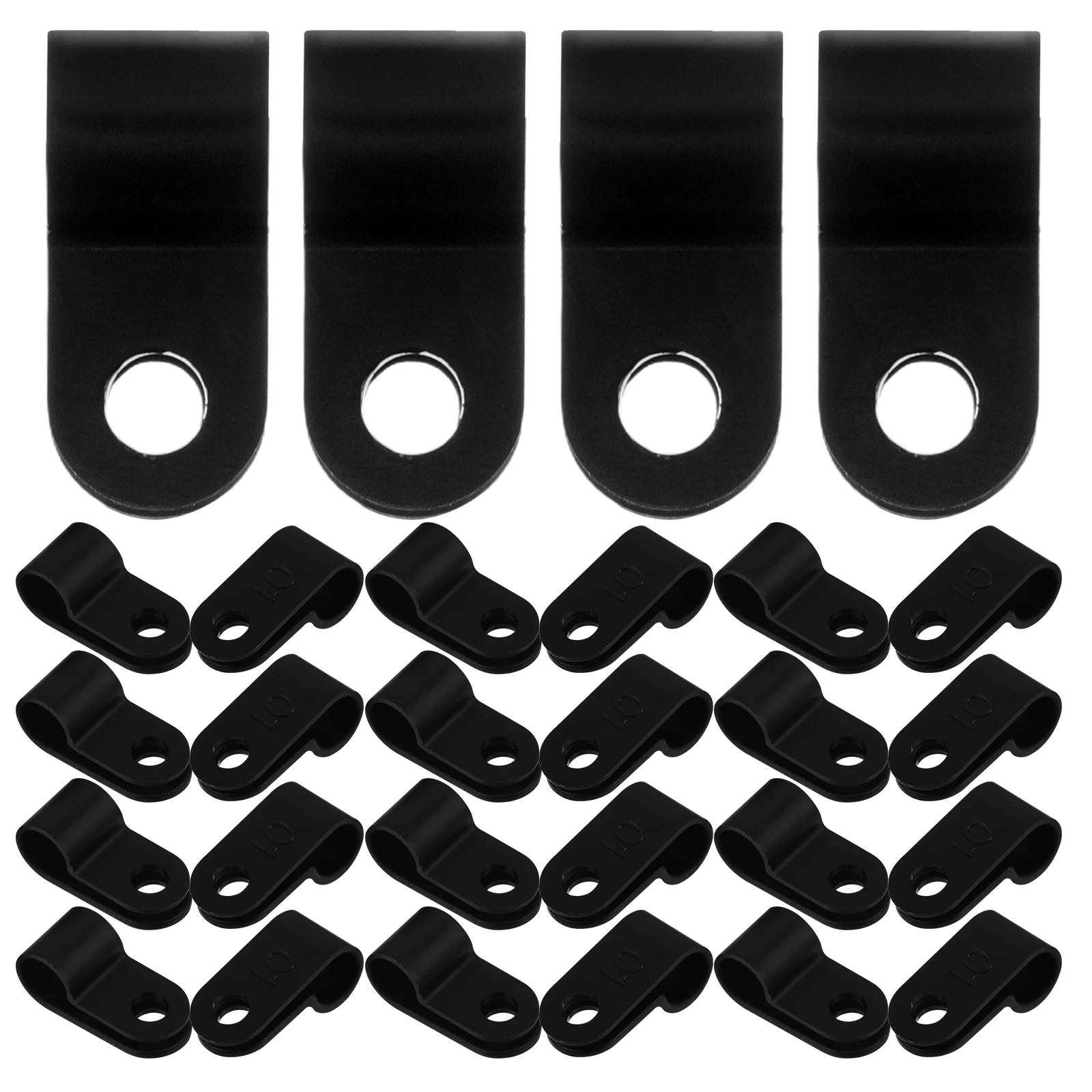 100pcs Cable Buckles Clips for Wall Management Black Cord Folder Kit Nylon Wire Wire Cable Clamps Type Hardware
100pcs Cable Buckles Clips for Wall Management Black Cord Folder Kit Nylon Wire Wire Cable Clamps Type Hardware