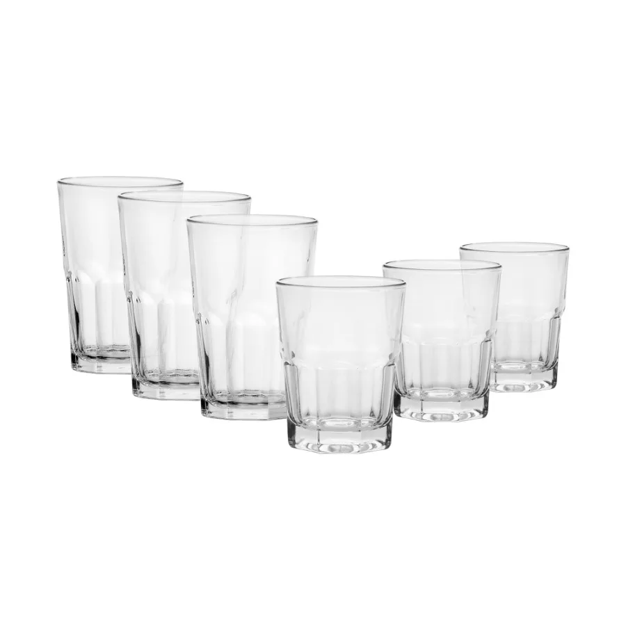 4 pack 12-Piece Clear Crossplains Drinkware Set
4 pack 12-Piece Clear Crossplains Drinkware Set