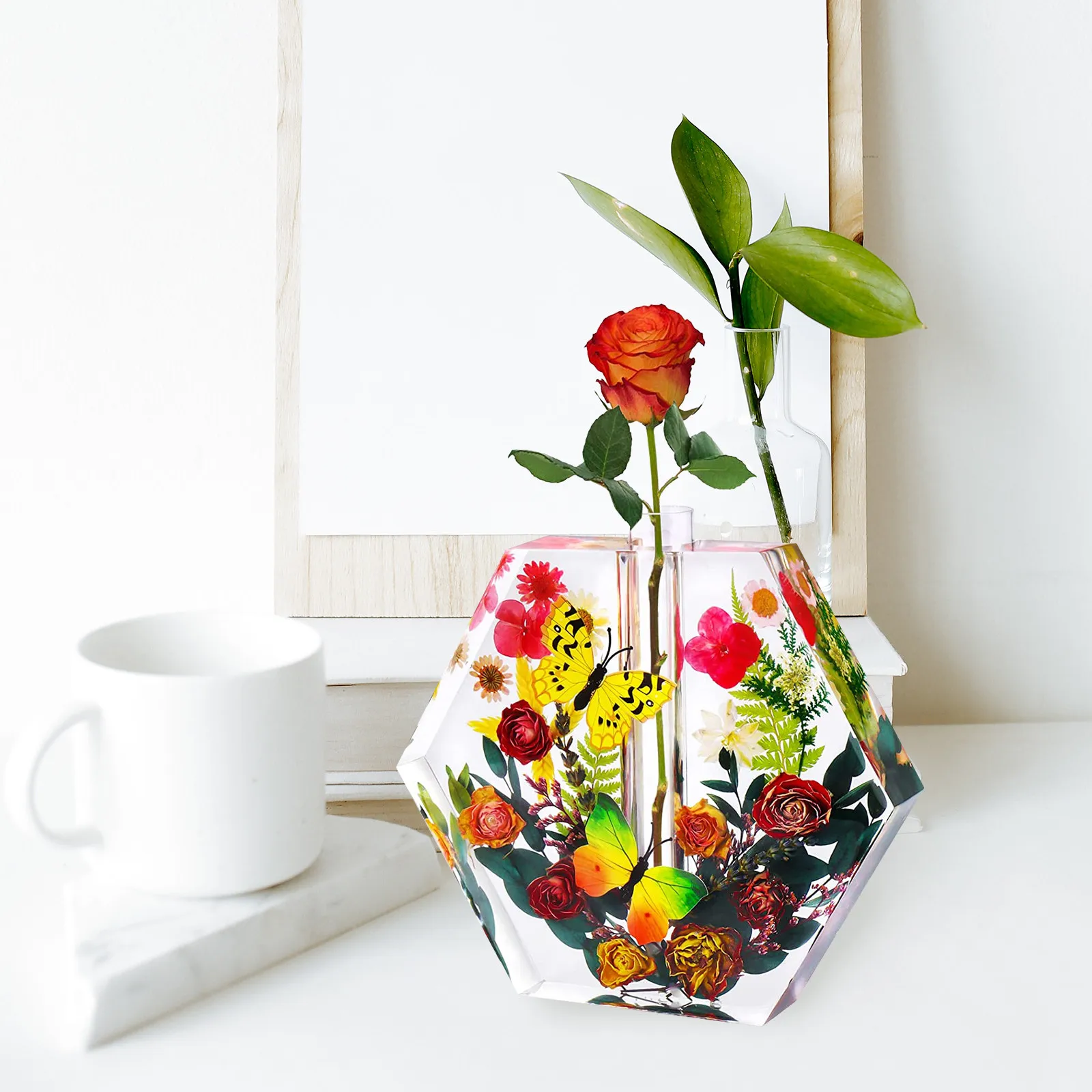 1Set Hexagonal Hydroponic Vase Mold Premium Flexible Silicone Vase Making Kit for DIY Decorative Vases Crystal Epoxy Resin Art
1Set Hexagonal Hydroponic Vase Mold Premium Flexible Silicone Vase Making Kit for DIY Decorative Vases Crystal Epoxy Resin Art