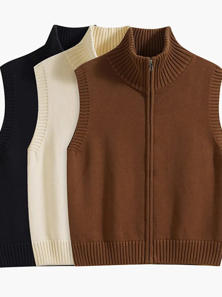 Чистый цветной воротник на молнии, теплый модный вязаный открытый кардиган, дизайн Svel, женский жилет, верхняя многослойная майка, рубашка для поездок на работу
Чистый цветной воротник на молнии, теплый модный вязаный открытый кардиган, дизайн Svel, женский жилет, верхняя многослойная майка, рубашка для поездок на работу