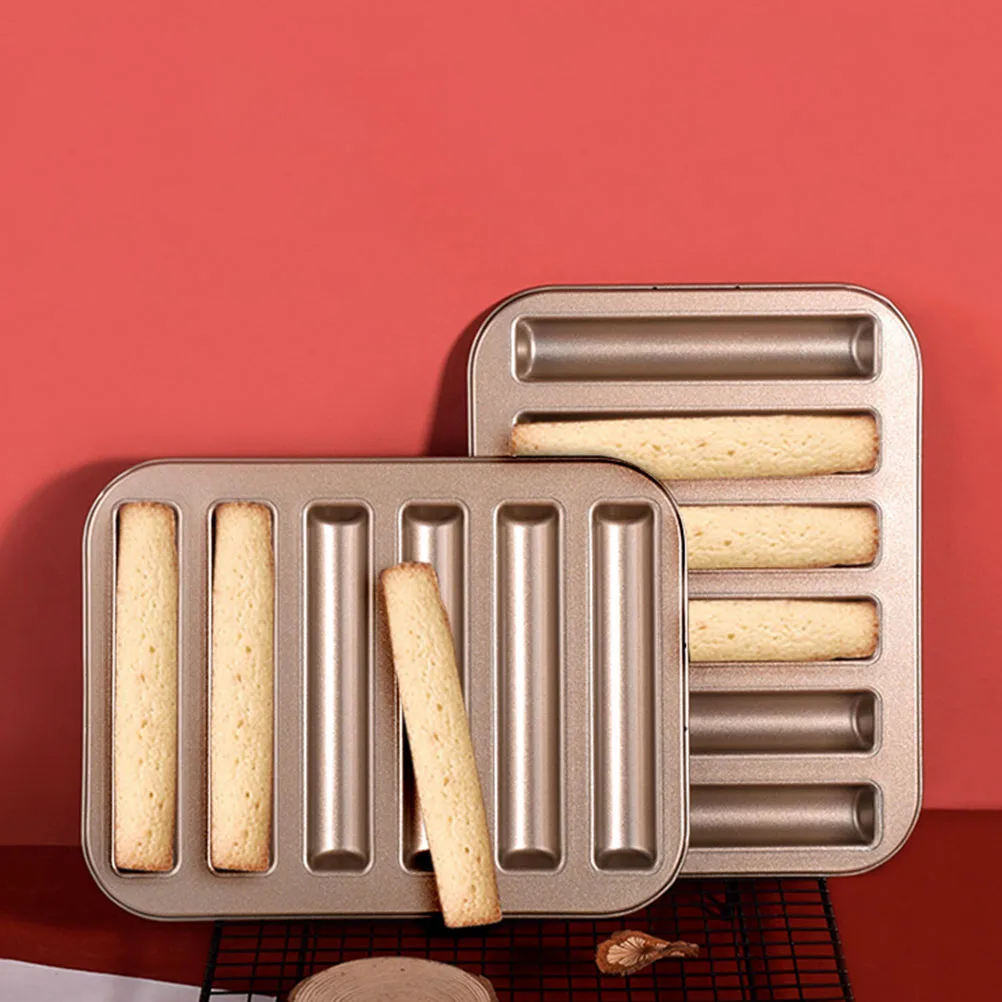 6 Long Strips Cake Mold Non-Stick Finger Biscuit Pan Bakeware Carbon Steel Reusable Oven Safe Microwave Refrigerator
6 Long Strips Cake Mold Non-Stick Finger Biscuit Pan Bakeware Carbon Steel Reusable Oven Safe Microwave Refrigerator