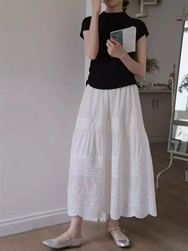 Fashionable Spring Summer 2026 Women's Ensemble Elegant Half-length Skirt Two-piece Set High-waisted Short-sleeved T-shirt
Fashionable Spring Summer 2026 Women's Ensemble Elegant Half-length Skirt Two-piece Set High-waisted Short-sleeved T-shirt