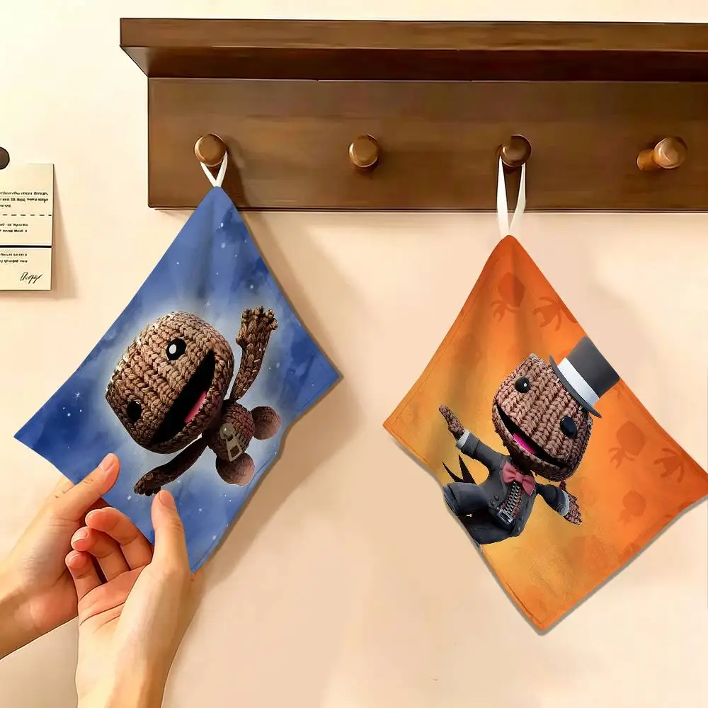 Funny LBP Sackboy Thickened Polyester Cotton Hanging Towel, High Absorbent Hand Wiping Towel for Indoor Use
Funny LBP Sackboy Thickened Polyester Cotton Hanging Towel, High Absorbent Hand Wiping Towel for Indoor Use
